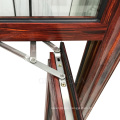 Brunei Rosewood Tempered Glass Filled With Argon Gas Thermal Insulation Corrosion Resistance Aluminium Casement Window For Home